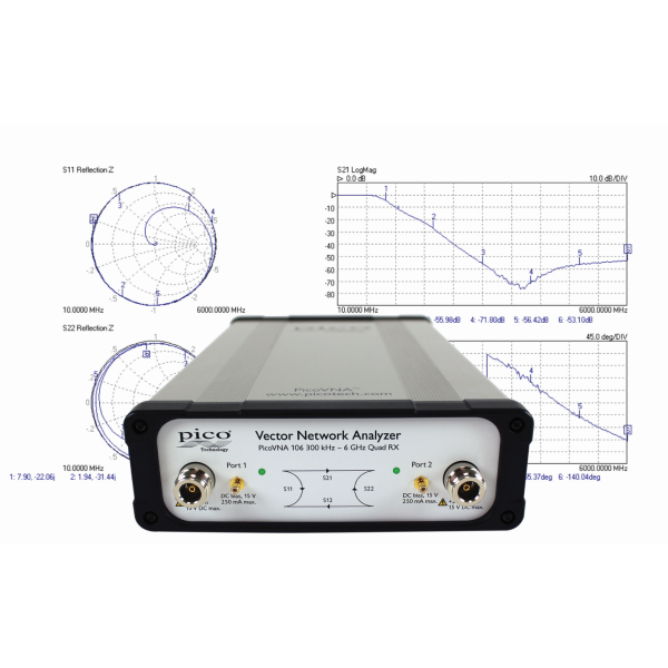 Máy phân tích mạng vector PicoVNA 106 từ 300 kHz đến 6 GHz